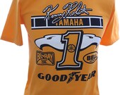 Kenny Roberts Yamaha Retro Logo Classic 80 39 s Design T-shirt Tee