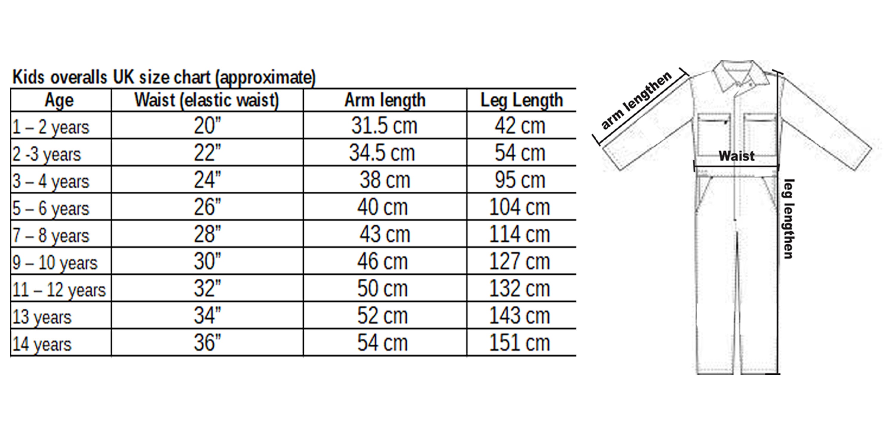 Kids Children Red or Blue Boiler Suit Overalls Coveralls Custom