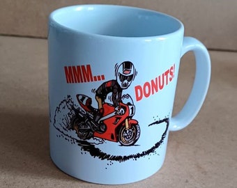 MMM Donuts Motorcycle Racing Two Stroke tasse avec tasse à café boîte 10oz