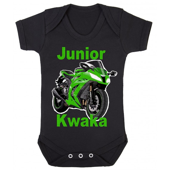 Junior bebe Kwaka motorista motocicleta negro mameluco traje ninos nino nina 100 algodon Etsy Mexico