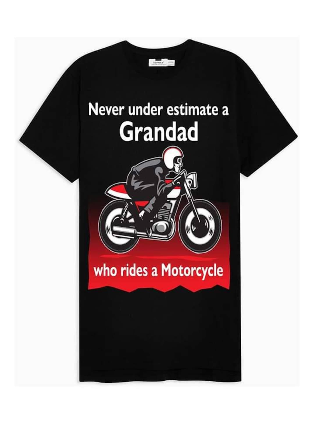 biker grandad tshirt