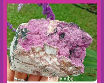 Pink Salrose (Cobalt Calcite) Gemstone Crystal, Natural Untreated & Raw 328gms. Ethically Sourced.