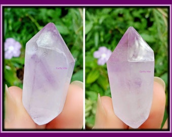 Phantom Amethyst Gemstone Crystal, Natural Double End Terminated Point, Polished! Ethically Sourced