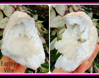 Quartz Crystal Cave Natural Gemstone Specimen, Raw Untreated, Healing, 235gms. Ethically Sourced.