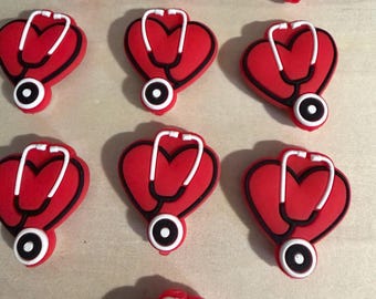 Heart Stethoscope Focal Beads
