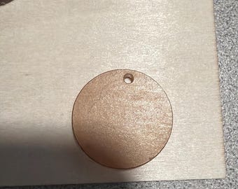 Clear - 1 inch round blanks   47 pieces