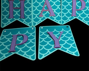 Mermaid Birthday Banner