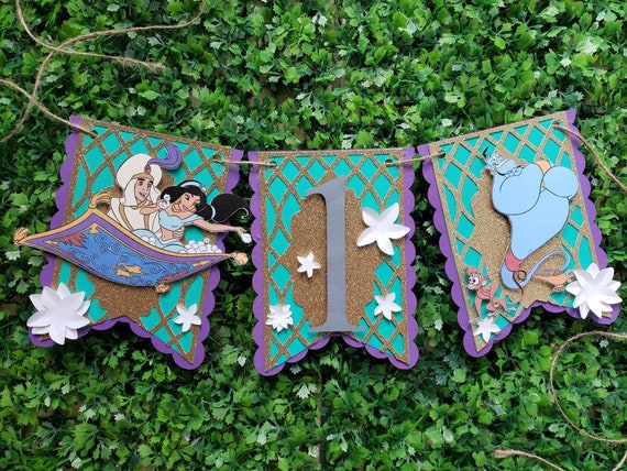 Princess Jasmine Princess Aladdin Theme Birthday Party Etsy