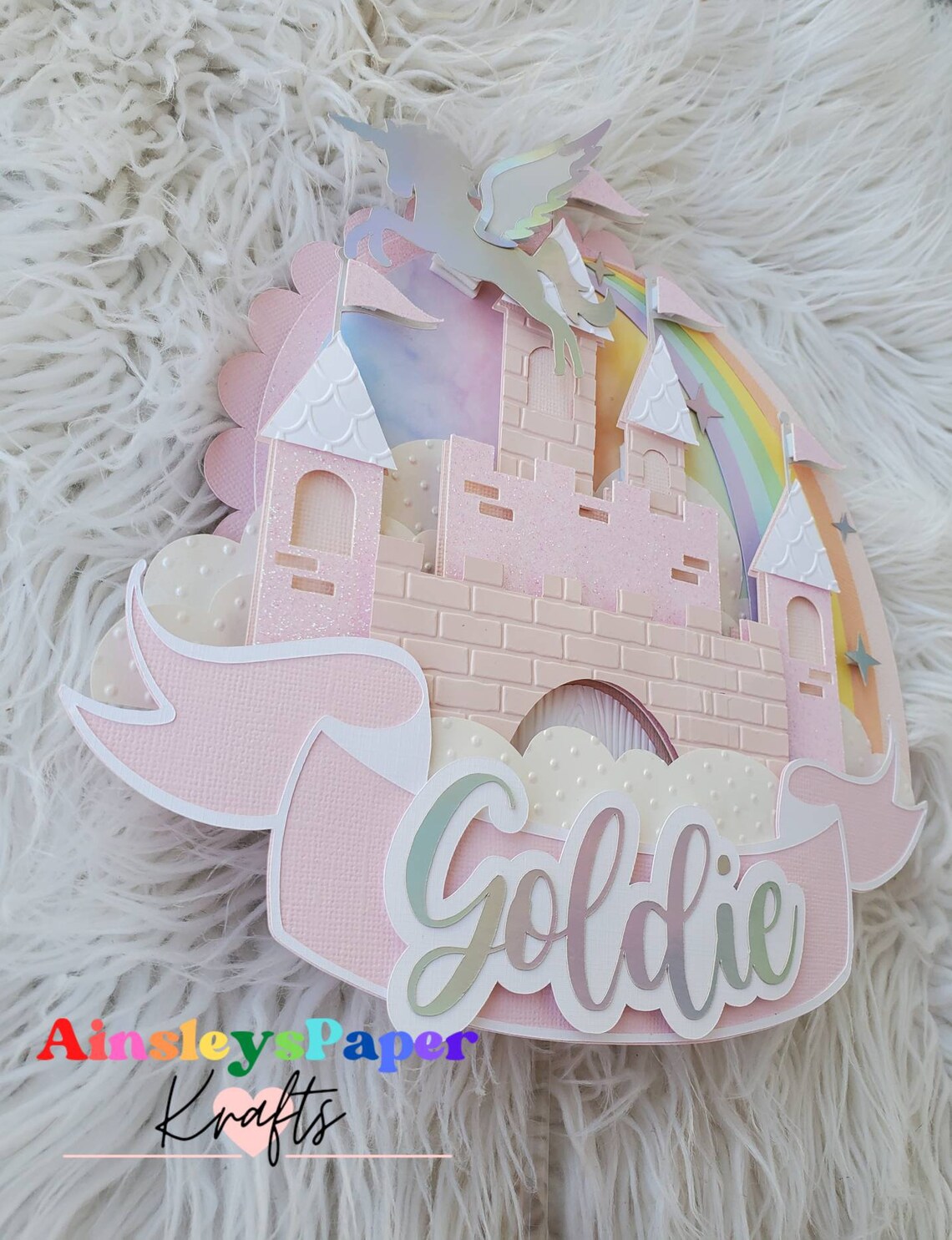 Princess Cake Topper Magical Fairytale Cake Topper Etsy
