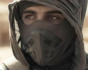 Dune Mask | Three Colors Available: Black, White, Gray | Exceptionally Durable for Cosplay | Inspired by Fremen & Paul Atreides