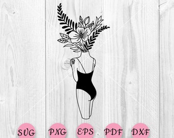Download Floral Cut File Set Svg Dxf Png Eps Silhouette Cricut Etsy