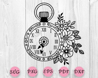 Download Pocket Watch Svg Etsy