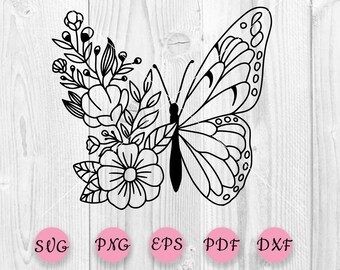 Free Free 212 Half Butterfly Half Flower Svg Free SVG PNG EPS DXF File