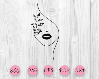 Download Line Art Woman Svg Etsy