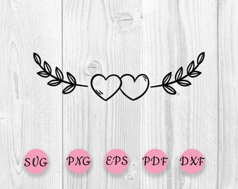 Download Heart Laurel Svg Etsy