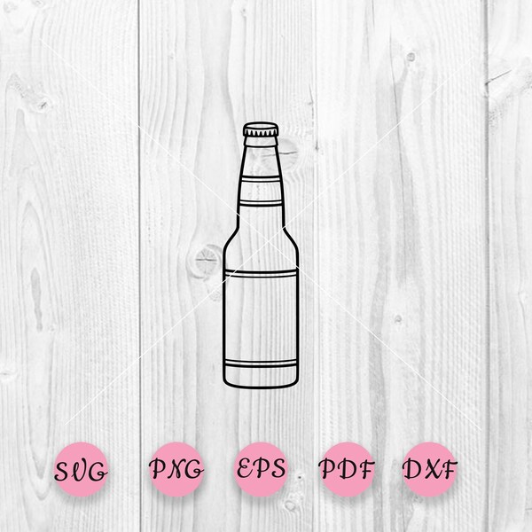 Beer Bottle SVG, Beer svg, Bottle svg, Floral Bottle svg, Cutting file Cricut Silhouette