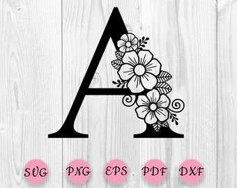 Download Floral Letter Svg Etsy