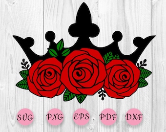Free Free 58 Rose Flower Crown Svg SVG PNG EPS DXF File