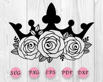 Free Free 155 Silhouette Flower Crown Svg SVG PNG EPS DXF File