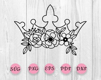 Download Flower Crown Svg Etsy