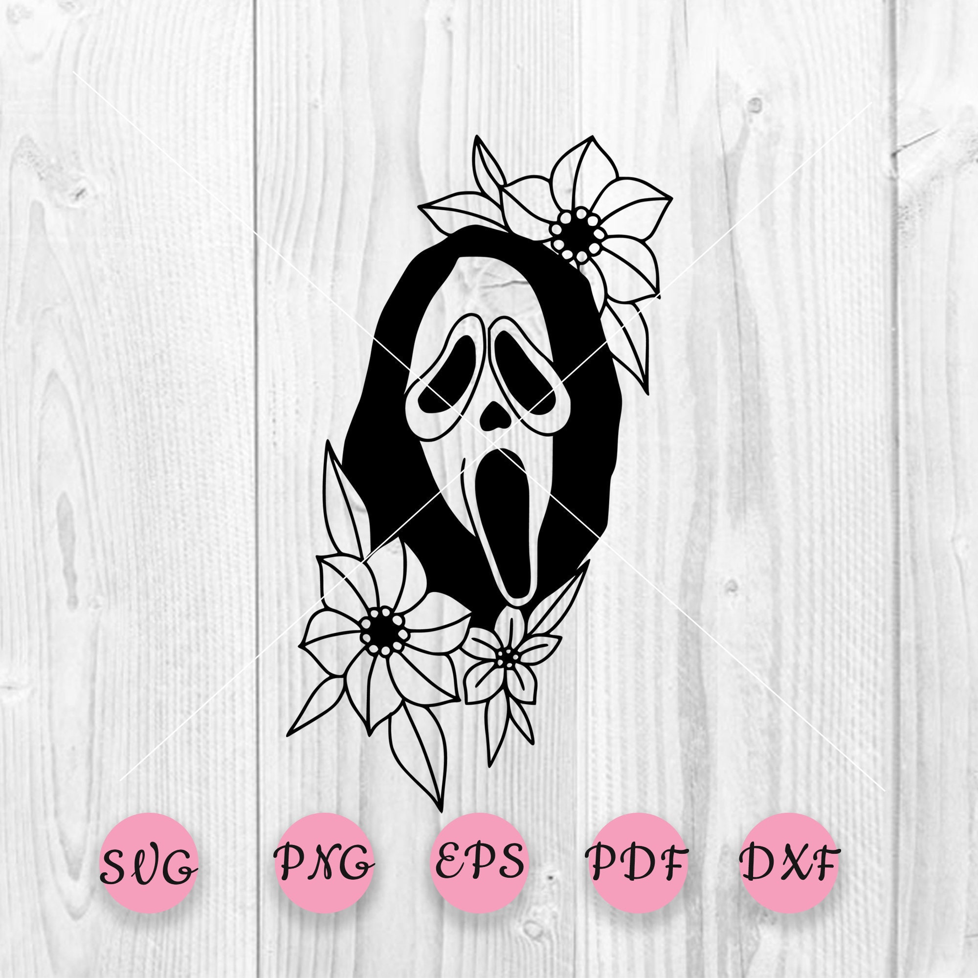 Ghost Face SVG Scream Mask Svg Png Horror Hhost (Download Now) 