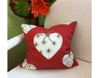 Cotton Pillow, Throw pillow cover, Thick cotton Pillowcase, Christmas pillow, Pillow cover, Pillowcase cushion, Hearts pillow cover