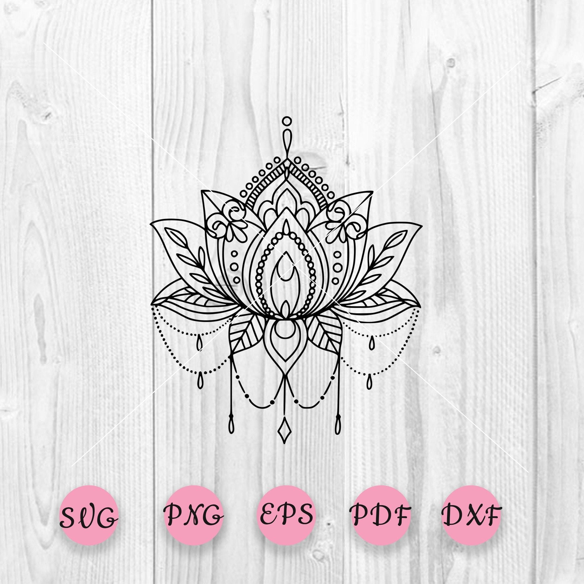 Lotus Svg Cut File Lotus Mandala Svg Lotus Flower Clip Art - Etsy UK