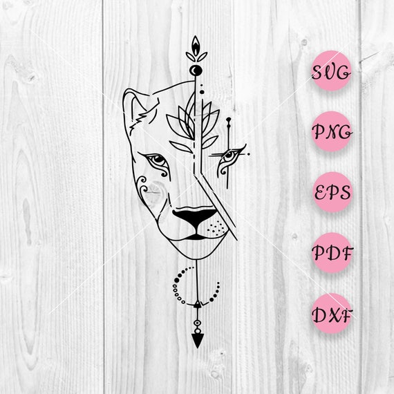 Download Lion Svg Lion Clipart Lion Flower Svg Lion Face Svg Floral Lion Lion Head Svg Flower