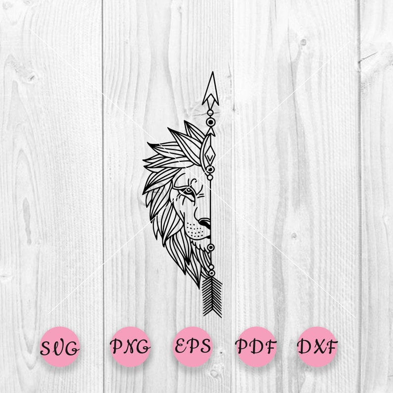 Free Free 302 Lion Head Lion Mandala Svg SVG PNG EPS DXF File