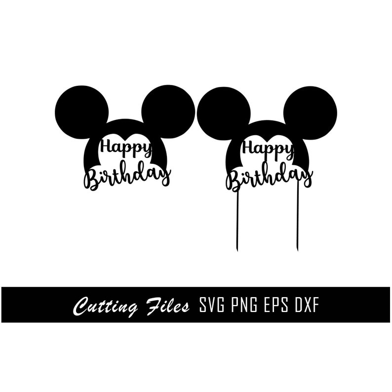 Download Minnie mouse svg cake topper svg happy birthday cake ...