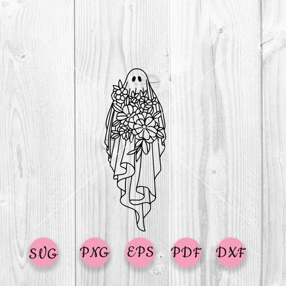 Floral Ghost Svg Ghost SVG Ghost Svg Ghosts Svg Ghost - Etsy