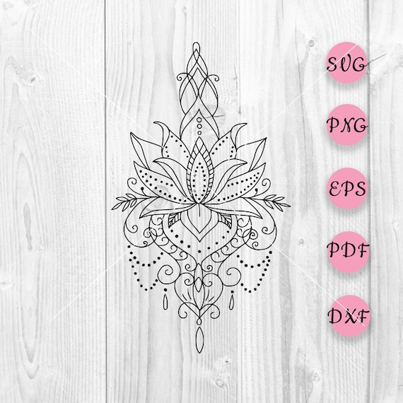 Free Free 176 Lotus Flower Svg Cricut Mandala Svg SVG PNG EPS DXF File