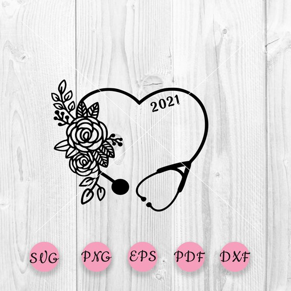 Download Stethoscope Svg Floral Stethoscope Svg File 2021 Svg Etsy