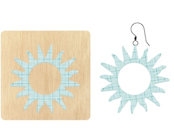Sun Earrings Leather Cutting Die,Custom Size Leather Cutting Die,Steel Rule Metal Die Cutter,Leather Die Cut Mold CD174