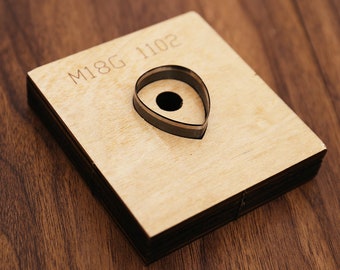 3cm-12cm Teardrop Leather Cutter die, Cutting Mold for Leather, Steel Punch - leather crafts CD015