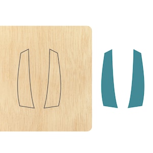 Pendent Earring die cutting, strips earring wood die cut Mold accessories for Leather,felt, leather crafts CD109