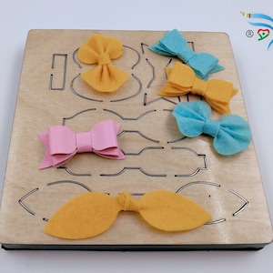 Stacked Hair Bow die cutting, wood die cut Mold accessories for Leather,paper,felt, Steel Punch - leather crafts，Sizzix Big Shot Compatible