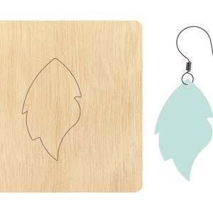 Leaf earrings cutting die,Custom Size Leather leaf shape Cutting Die, leather earring pendent cutter, cutting machine cuts CD146
