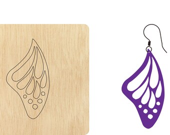 Butterfly Wing Earrings Leather Cutting Die,custom Size Leather