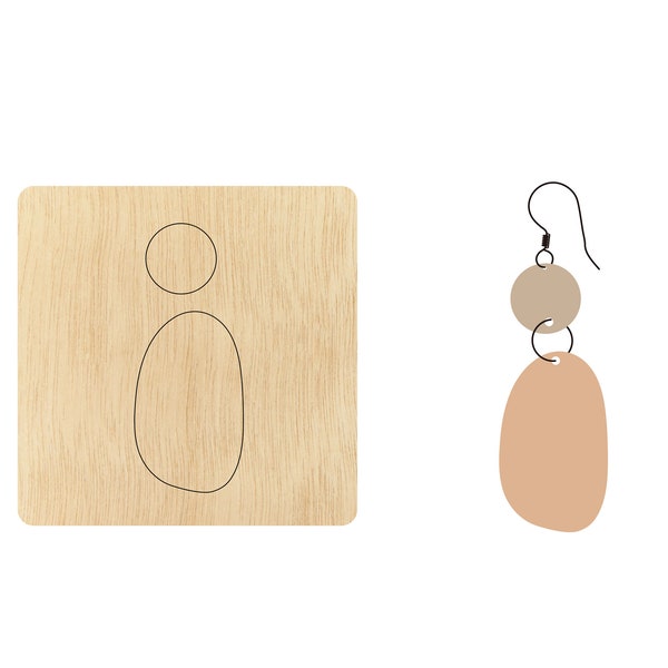 Circle and oval Earring die cutting, strips earring wood die cut Mold accessories for Leather,felt, leather crafts CD194