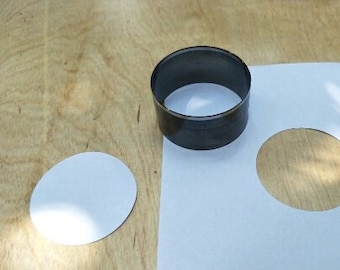 Round Steel Leather Cutter die, circle Cutting Mold for Leather, Steel Punch - leather crafts CD012