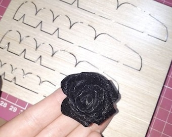 8cm-10cm Rolled rose Leather Cutter die, diy rose wood die cut Mold accessories for Leather,paper,felt, Steel Punch - leather crafts CD002