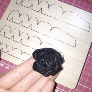 8cm-10cm Rolled rose Leather Cutter die, diy rose wood die cut Mold accessories for Leather,paper,felt, Steel Punch - leather crafts CD002