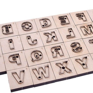 A-Z Alphabet Lederschneider, Schneideform für Leder, Stahlstanzer - Lederhandwerk CD016