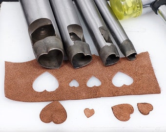 3mm-30mm Heart Hole Puncher,leather Crafts ,leather Tool, Watch
