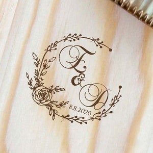 Custom Wood Branding Iron/Initials  Wood Branding Iron for wedding/ Initials wood branding iron /Wedding Gift/DIY wedding favors