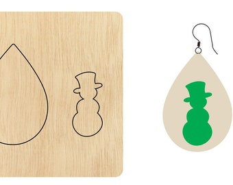 Christmas snowman leather cutting die,Custom Size Leather Cutting Die,Pendent earring leather die cutter