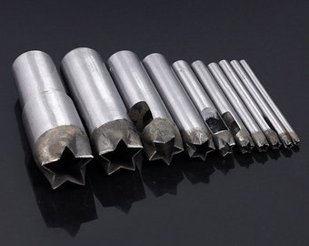 3mm-30mm Star hole puncher,leather crafts ,leather tool, star punch-hole, star punch for leather