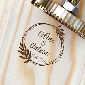 Custom Name Wood Branding Iron for wedding/ Initials wood branding iron /Wedding Gift/DIY wedding favors
