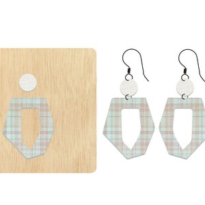 Irregular Shape Earring die cutting, stone earring wood die cut Mold accessories for Leather,felt, leather crafts CD283